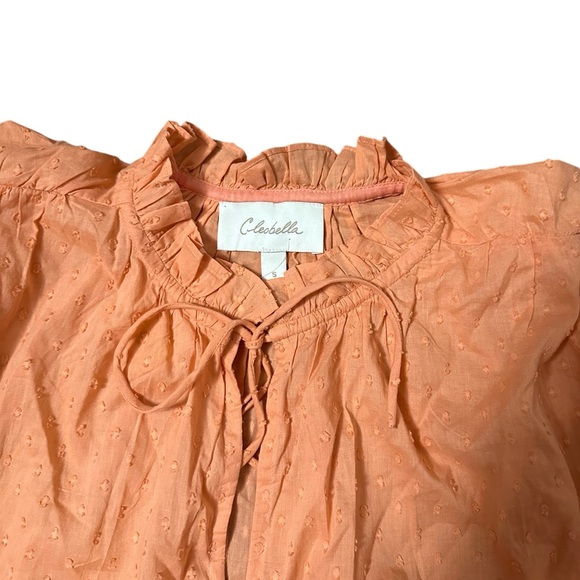 Cleobella Phoenix Ruffle Collar Swiss
Dot Long Sleeve Blouse Size Small - Picture 12 of 13